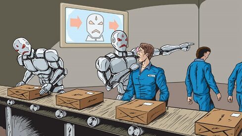 Robot-job-takeover-unemployment التطور الرقمي هل يفاقم مشكلة البطالة