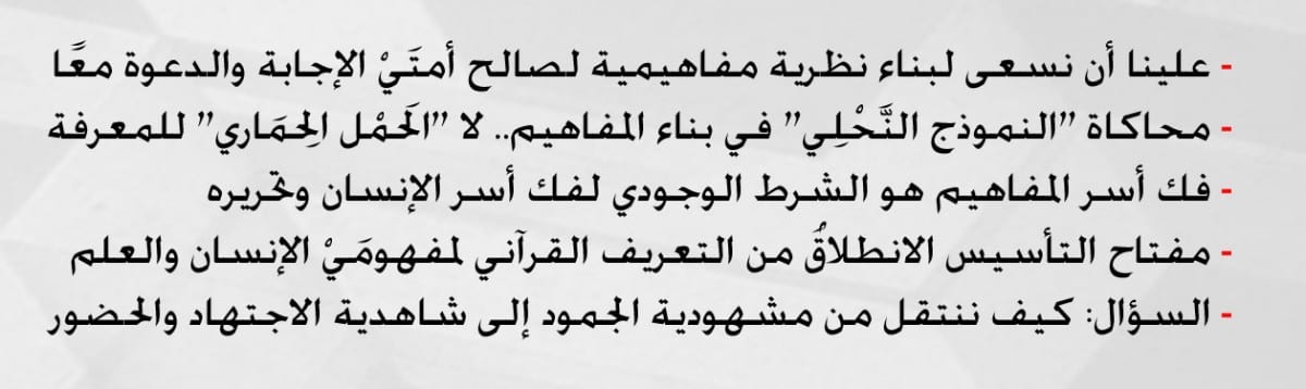 صورة مقال السيد عمر: بناء المفاهيم هو الطريق لتعافي الأمة العمراني والحضاري