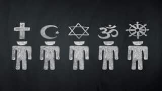 رسم حول التفكر في الأديان والمعتقدات
