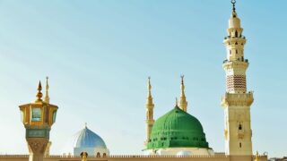 المسجد النبوي ومأذن المسجد النبوي في المدينة المنورة