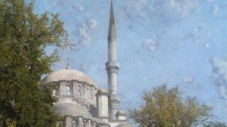 لوحة مسجد في اسطنبول