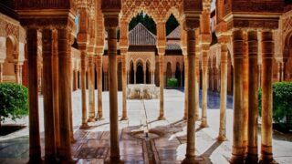 Alhambra Courtyard Islamic architectural art