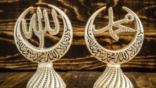 Islamic sculpture on the table