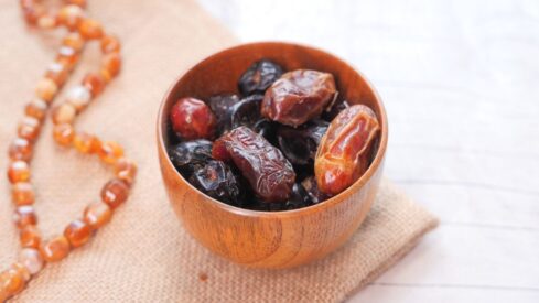 Fresh date fruits in a bowl