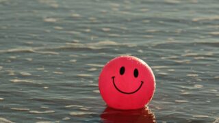 Happiness-smiley beach ball