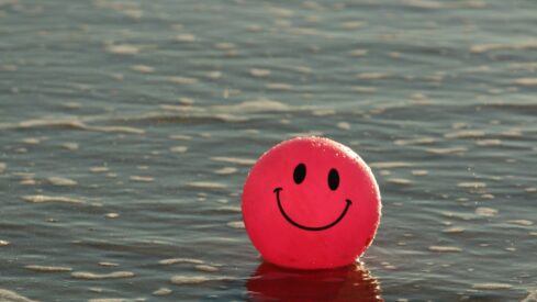 Happiness-smiley beach ball